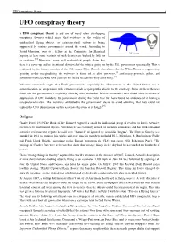 UFO Conspiracy Theory 1 UFO Conspiracy Theory