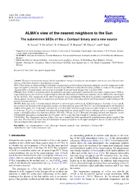 ALMA's View of the Nearest Neighbors to The