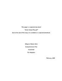 Comprehensive Plan Report