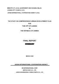 Final Report Final Report Vsummaryolume Iii Volume Iii Pre-Feaibility Study of Priority Project Pre-Feaibility Study of Priority Project