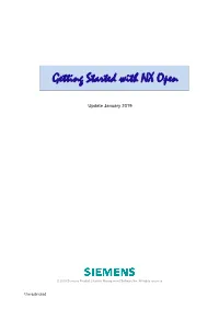 Getting Started with Nxopen