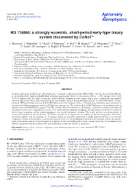 HD 174884: a Strongly Eccentric, Short-Period Early-Type Binary System Discovered by Corot