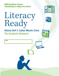 History Unit 2: Cuban Missile Crisis the Academic Notebook