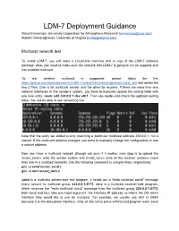 LDM7 Deployment Guidance