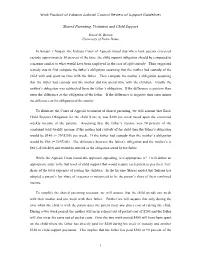 Shared Parenting, Visitation and Child Support