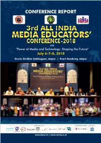3Rd All India Media Educators' Conference-2018 on Power of Media and Technology: Shaping the Future