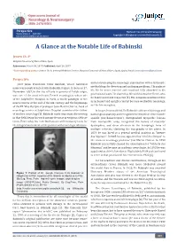 A Glance at the Notable Life of Babinski