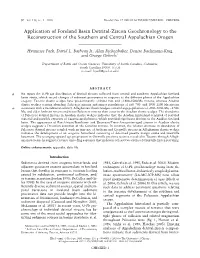 Application of Foreland Basin Detrital-Zircon Geochronology to the Reconstruction of the Southern and Central Appalachian Orogen