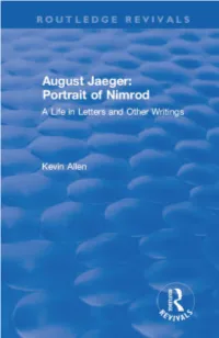 AUGUST JAEGER: PORTRAIT of NIMROD Frontispiece Visiting the Sick