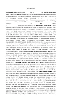 CONVEYANCE THIS INDENTURE Executed on This ___Day Of