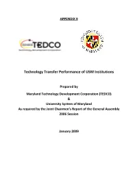 Technology Transfer Performance of USM Institutions