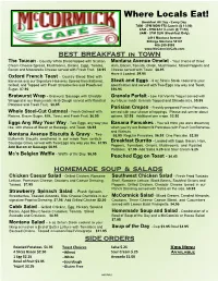 Where Locals Eat!
