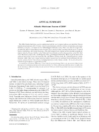 ANNUAL SUMMARY Atlantic Hurricane Season of 2008*