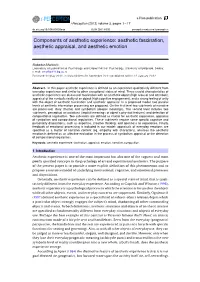 Aspects of Aesthetic Experience of an Object