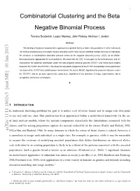 Combinatorial Clustering and the Beta Negative Binomial Process