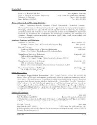 Curriculum Vitae