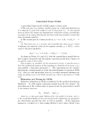 Generalized Linear Models