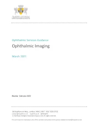 Ophthalmic Imaging Guidance