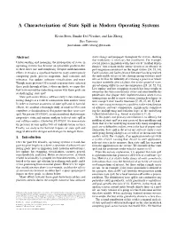 State Spill in Modern Operating Systems
