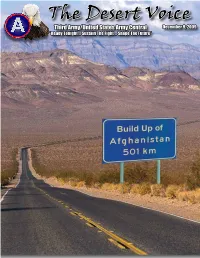 The Desert Voice Editor at 430-6334 Or E-Mail at Desertvoice@Arifjan.Arcent