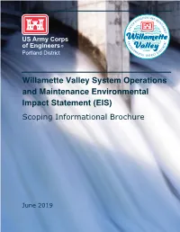 Willamette Valley System Operations and Maintenance Environmental Impact Statement (EIS) Scoping Informational Brochure