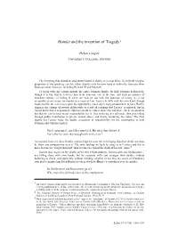 Hamlet and the Invention of Tragedy1