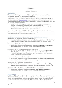 1 Appendix a Appendix a ABAC Determinations Inconsistency The