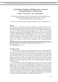 Contribution of Leading Commodities to the Economy of Sarolangun Regency, Jambi Province