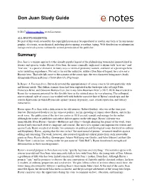 Don Juan Study Guide