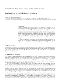 Explanation of the Helium-3 Problem