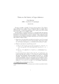 Notes on the History of Type Inference