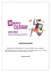 Shadow Report