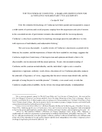 The Teachings of Confucius: a Basis and Justification for Alternative Non-Military Civilian Service