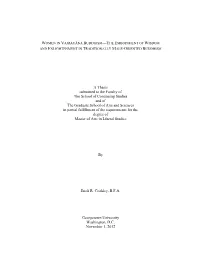 A Thesis Submitted to the Faculty of the School of Continuing Studies and of the Graduate School of Arts and Sciences in Partial