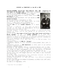 HONOURS to CANADIANS in the RN in WW2