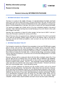 Mobility Information Package Rostock University
