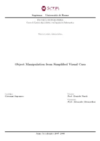 Object Manipulation from Simplified Visual Cues