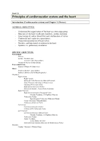 Principles of Cardiovascular System and the Heart