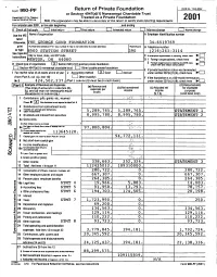 Return of Private Foundation Farm 990-PF