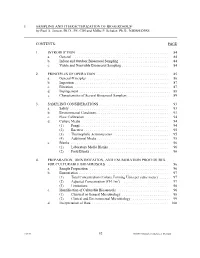 SAMPLING and CHARACTERIZATION of BIOAEROSOLS‡ by Paul A