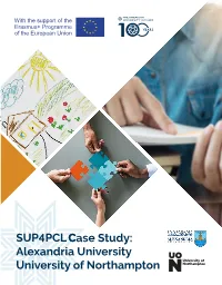 Capacity Building SUP4PCL Case Study- Alexandria University And