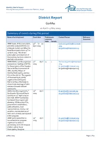 District Report Housing Recovery and Reconstruction Platform, Nepal Housing Recovery and Reconstruction Platform