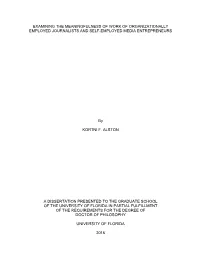 Examining the Meaningfulness of Work of Organizationally Employed Journalists and Self-Employed Media Entrepreneurs