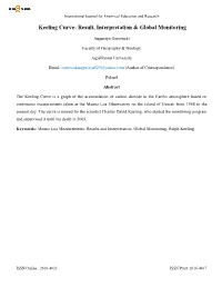 Keeling Curve: Result, Interpretation & Global Monitoring