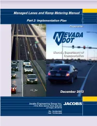 Managed Lanes and Ramp Metering Manual Managed Lanes and Ramp Metering Manual