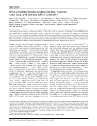 RIN2 Deficiency Results in Macrocephaly, Alopecia, Cutis Laxa