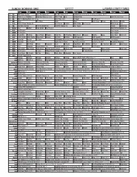 Sunday Morning Grid 12/17/17 Latimes.Com/Tv Times