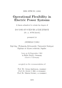 Operational Flexibility in Electric Power Systems