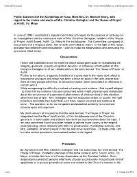 Public Statement of the Archbishop of Tuam, Most Rev. Dr. Michael Neary, with Regard to the Claims and Works of Mrs