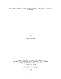 The Corpus Hermeticum: a Mirror for the Evolution of Christian Orthodoxy